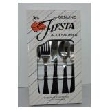 Fiesta Post 86 5 pc flatware set, black