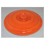 Vintage Fiesta promotional casserole lid, red