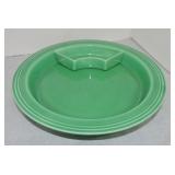 Vintage Fiesta relish tray base and one side,