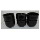 Fiesta Post 86 set of 6 chili bowls, black
