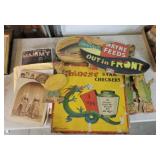 Ephemera, advertising, old photographs,