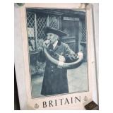 Lot of 5 Britain travel posters, circa 1950