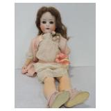 German bisque head doll, 312, 2/1. 19"