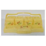 Vintage yellow plastic Clarolyte nursery baby