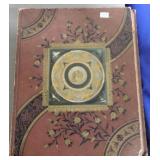 Scrapbook with trade cards and cut outs