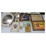 Lot of pictures, trays, mirror, and more, various