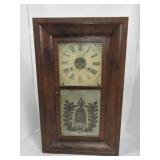 Jerome weight clock, cracked glass