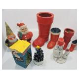 Lot of Christmas decorations