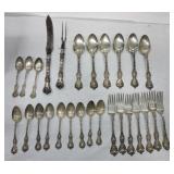 Sterling silver partial flatware set by Frank