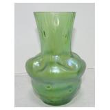 Loetz style art glass vase, 6 1/2"