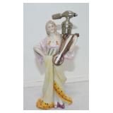German porcelain lady perfume bottle, chip to toe,