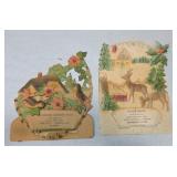 Lot of 2 die cut advertising pieces - Middlebury