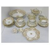 Porcelain partial dessert/dinner set with