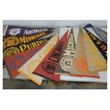 Lot of 11 felt pennants