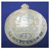 Abalone carved shell of last supper and