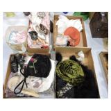 Large lot of doll clothes, quilts, blankets,