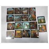 Lot of glass color slides, 3 1/4" x 3 1/4"