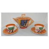 Clarice Cliff (reproduction) teapot and