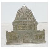 Cast iron building still bank, 5"