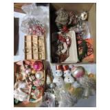 Lot of Christmas ornaments and decorations