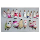 Lot of 17 glass Christmas light bulbs