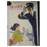 Swissair Cairo travel poster, 40"x25"