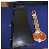 Mohan India sitar with inlay and case