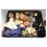 Lot of hand puppets