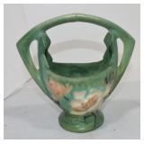 Roseville green magnolia basket