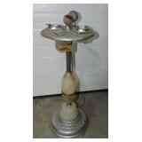 Mico chrome and onyx smoking stand