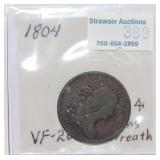 1804 half cent, VF20