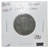 1804 half cent, VF