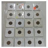 Lot of 20 Lincoln cents 1916-20