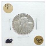 1929-D Standing Liberty quarter, AU