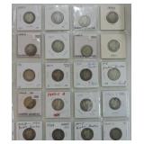 Lot of 20 Barber quarters 1893-1904