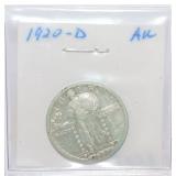 1920-D Standing Liberty quarter, AU