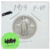 1919 Standing Liberty quarter, F/VF