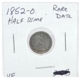 1852-O Liberty Seated half dime, VF