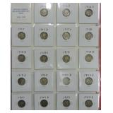 Mercury dime binder 1916-45, complete with