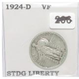 1924-D Standing Liberty quarter, VF