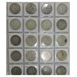 Page of 20 Morgan dollars