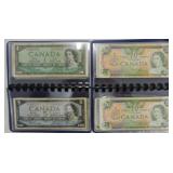 Lot of Canadian currency, 42 pcs, $169 face