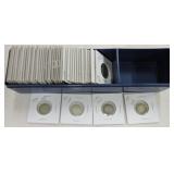 Lot of 45 Canadian dimes, some silver