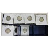 Lot of 96 Canadian quarters, some silver