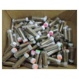 Box of 100 date rolls Lincoln wheat cents,