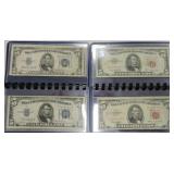 Lot of $5 US currency: 10 - $5 silver