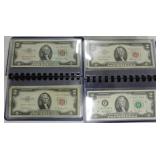 Large lot of $2 notes, 51 - $2 red seal notes and