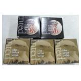 Lot of 5 silver eagles, 3 gold plates, 2 colorized