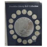 Franklin half set with 16 coins