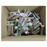 Box of 100 date rolls Lincoln wheat cents,
